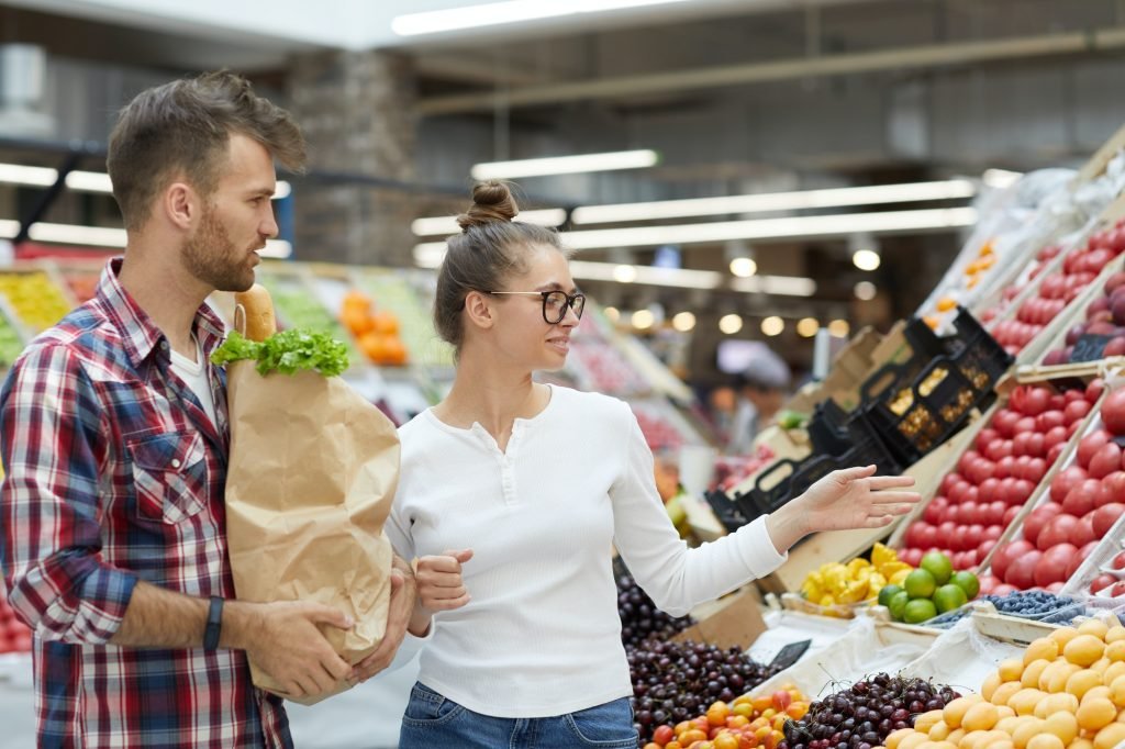 Couple at Farmers Market