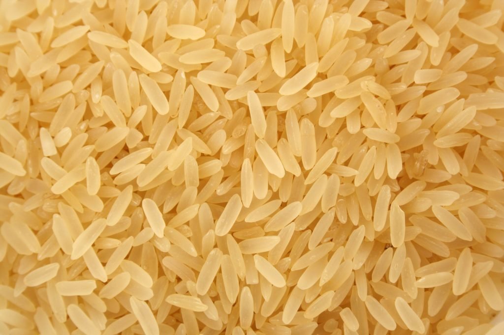 White Long Grained Rice background texture