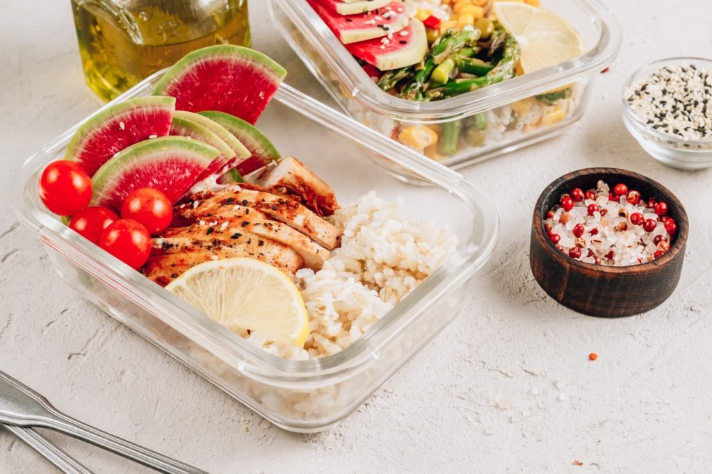 Healthy meal prep containers