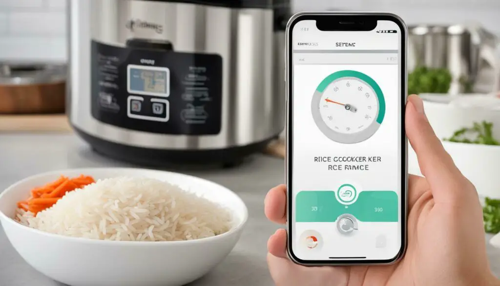Smartphone control of rice cooker