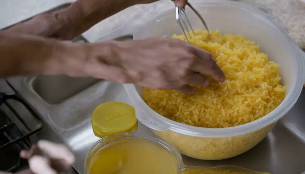 Storing and Reheating Yellow Rice