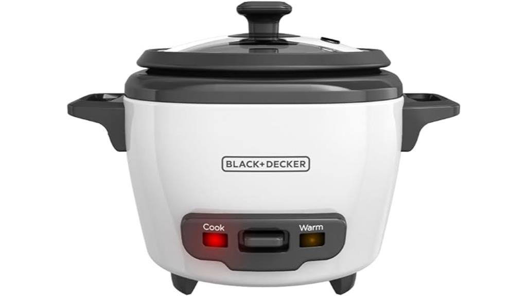 compact rice cooker with steaming