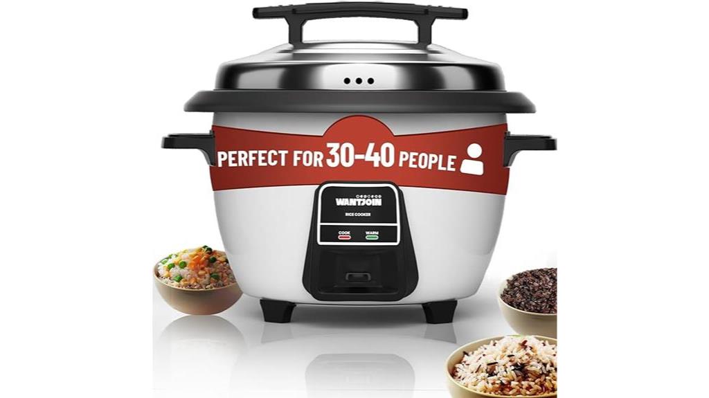 large stainless steel rice cooker