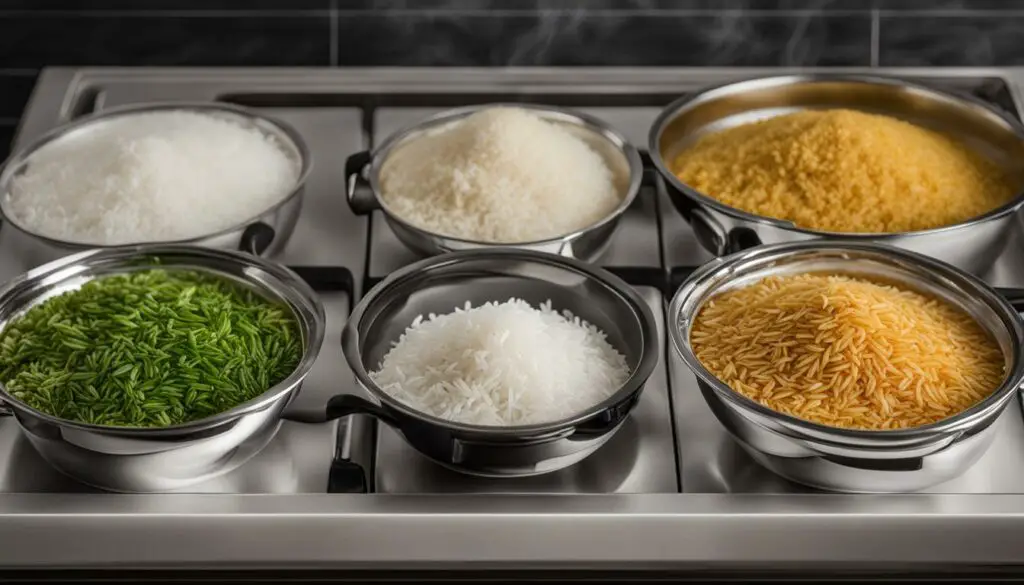 Different Rice Cooking Methods