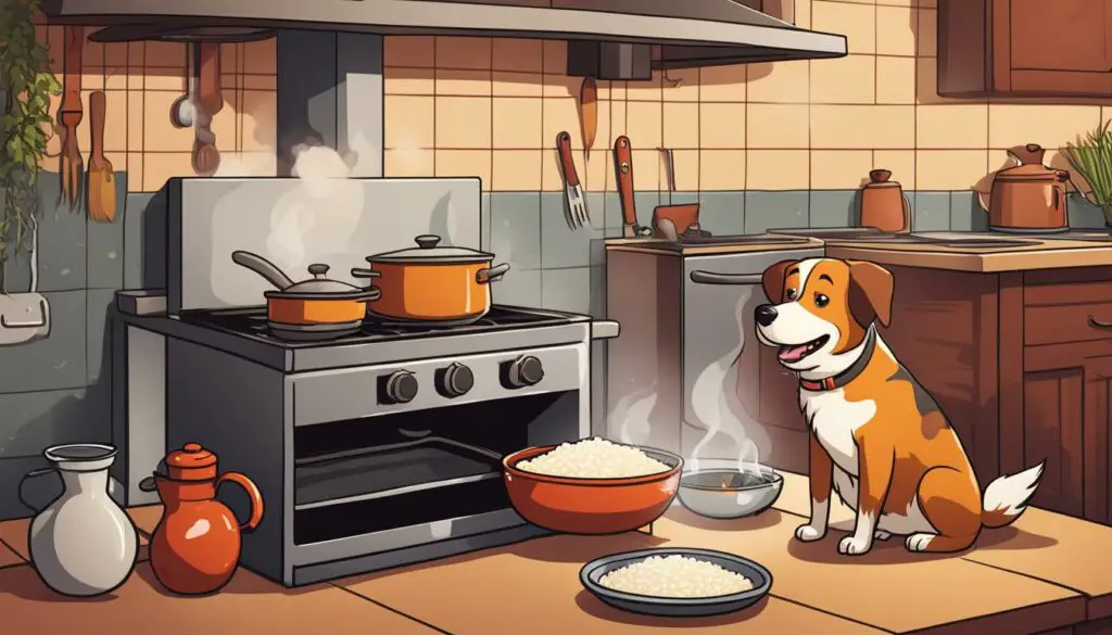 how to cook rice for dogs