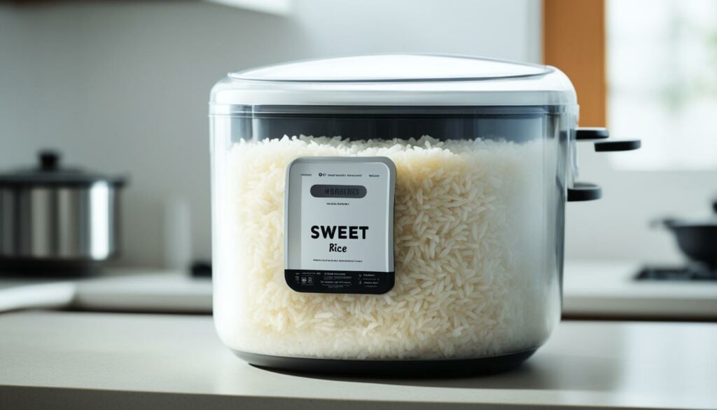 storing sweet rice
