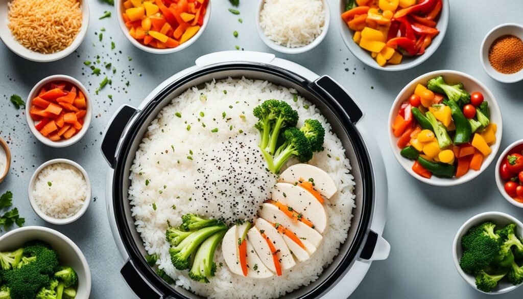 Easy weeknight rice cooker meal