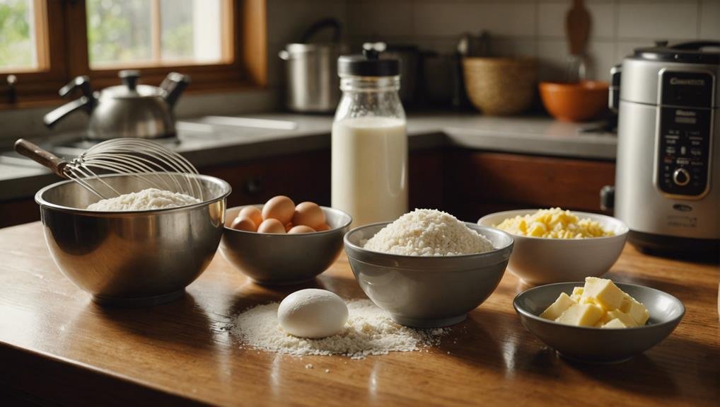 egg flour sugar butter