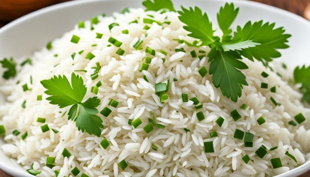 Jasmine rice with cilantro