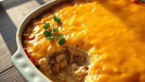 comforting casserole with chicken