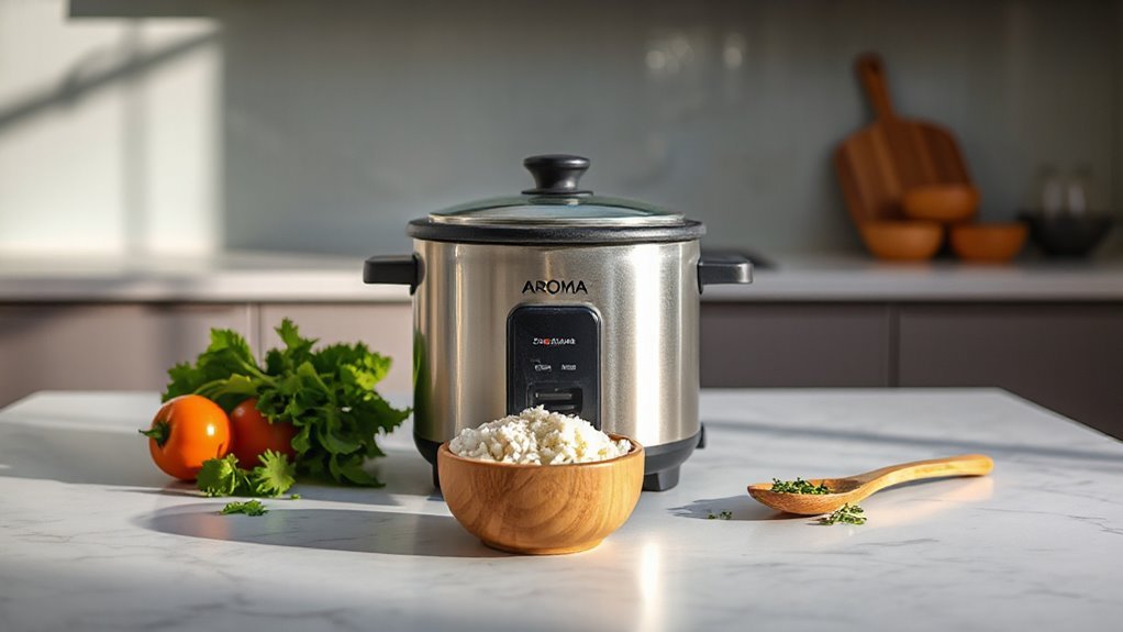 sleek stainless steel design