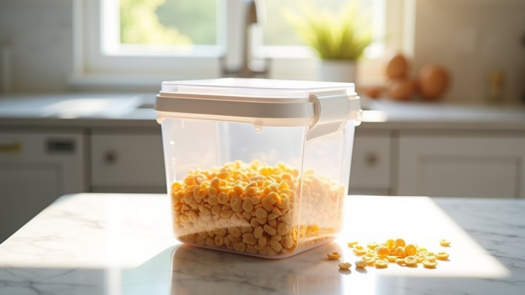 dual opening airtight cereal keeper