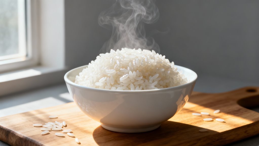Cooking Rice Excess Water Ratio Perfect photo
