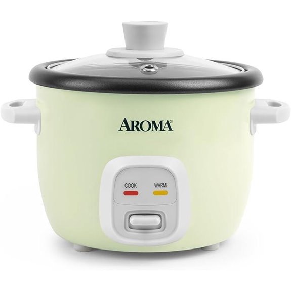 AROMA Mini 2-Cup Rice Cooker Light Green