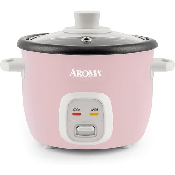 Aroma Housewares 4-Cup Rice & Grain Cooker (Pink)