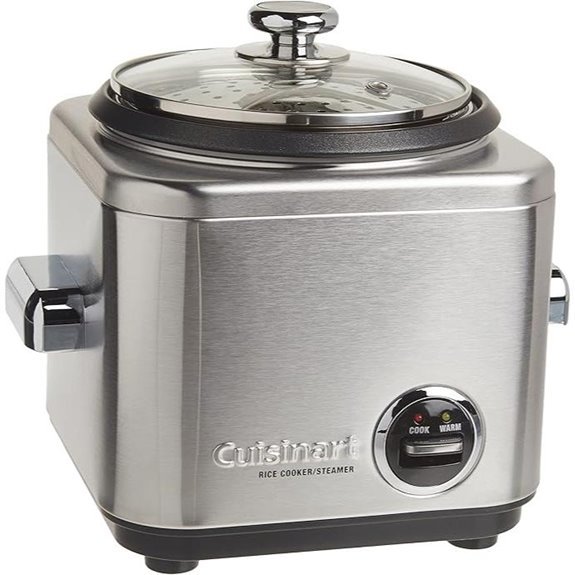 Cuisinart CRC-400P1 4 Cup Rice Cooker Stainless Steel Exterior